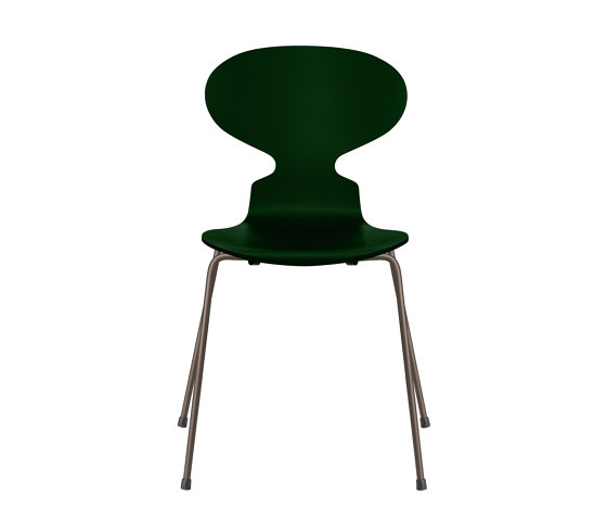 Ant™ | Chair | 3101 | Evergreen  lacquered  | Brown bronze base | Sillas | Fritz Hansen