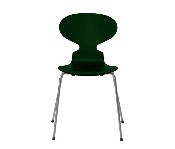 Ant™ | Chair | 3101 | Evergreen  lacquered | Silver grey base | Sillas | Fritz Hansen
