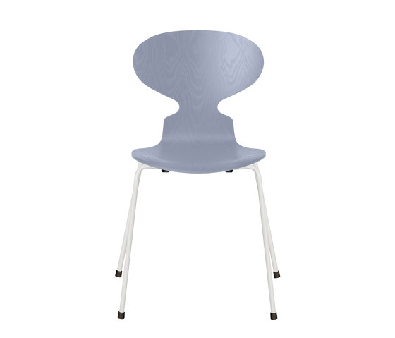 Ant™ | Chair | 3101 | Lavender blue coloured ash | White base | Chaises | Fritz Hansen