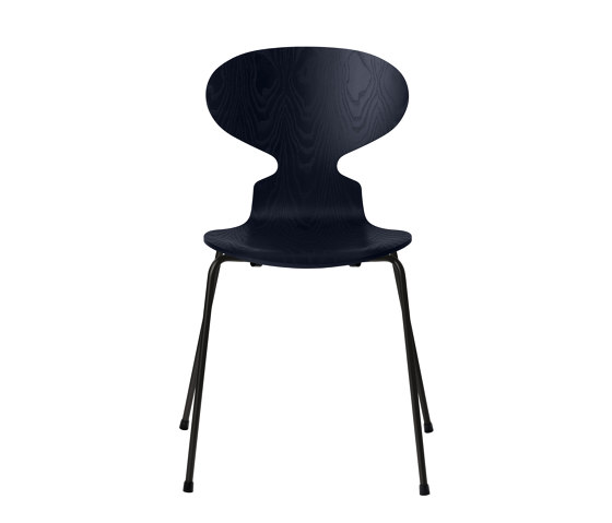 Ant™ | Chair | 3101 | Midnight blue coloured ash | Black base | Chairs | Fritz Hansen
