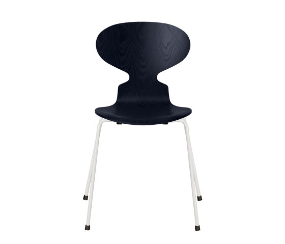Ant™ | Chair | 3101 | Midnight blue coloured ash | White base | Chairs | Fritz Hansen