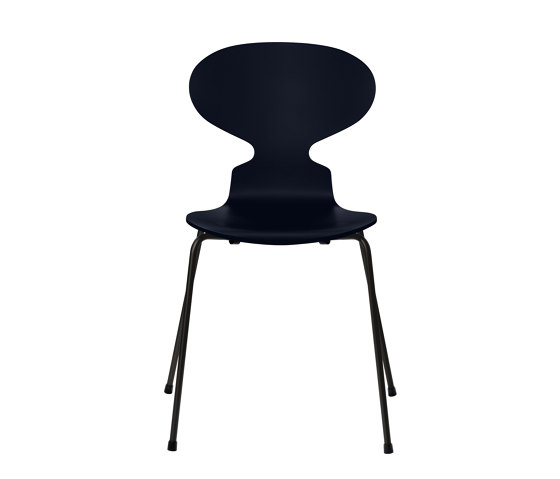 Ant™ | Chair | 3101 | Midnight blue lacquered | Black base | Chairs | Fritz Hansen