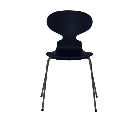 Ant™ | Chair | 3101 | Midnight blue lacquered | Warm graphite base | Chairs | Fritz Hansen