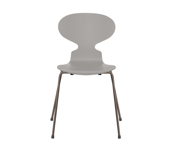 Ant™ | Chair | 3101 | Nine grey lacquered  | Brown bronze base | Chaises | Fritz Hansen