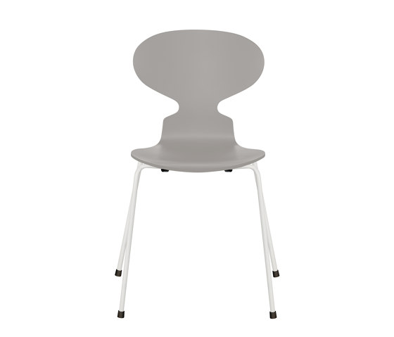 Ant™ | Chair | 3101 | Nine grey lacquered | White base | Sillas | Fritz Hansen