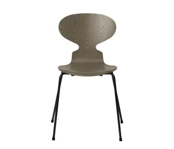 Ant™ | Chair | 3101 | Olive green coloured ash | Black base | Sillas | Fritz Hansen