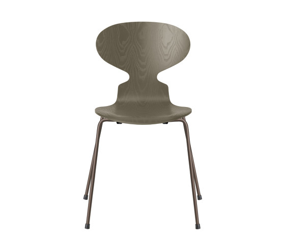 Ant™ | Chair | 3101 | Olive green coloured ash | Brown bronze base | Sillas | Fritz Hansen