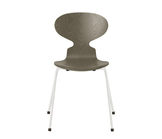 Ant™ | Chair | 3101 | Olive green coloured ash | White base | Sedie | Fritz Hansen