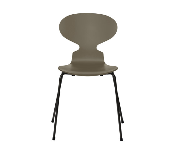 Ant™ | Chair | 3101 | Olive green lacquered | Black base | Sillas | Fritz Hansen