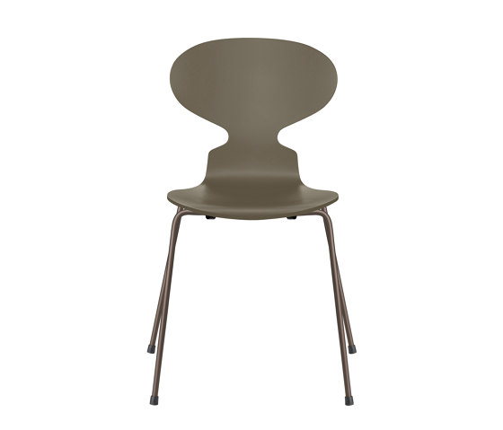 Ant™ | Chair | 3101 | Olive green lacquered  | Brown bronze base | Chairs | Fritz Hansen