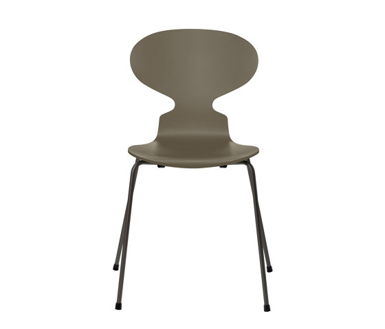 Ant™ | Chair | 3101 | Olive green lacquered | Warm graphite base | Sedie | Fritz Hansen