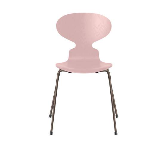 Ant™ | Chair | 3101 | Pale rose coloured ash | Brown bronze base | Sillas | Fritz Hansen