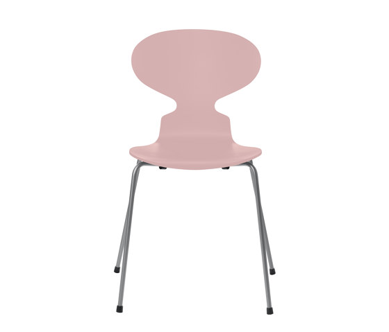 Ant™ | Chair | 3101 | Pale rose lacquered | Silver grey base | Chaises | Fritz Hansen