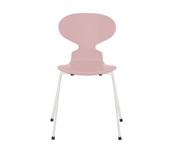 Ant™ | Chair | 3101 | Pale rose lacquered | White base | Chairs | Fritz Hansen