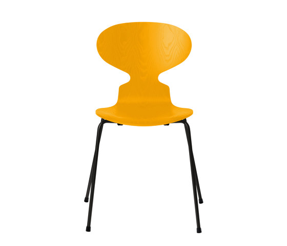 Ant™ | Chair | 3101 | True yellow coloured ash | Black base | Chaises | Fritz Hansen