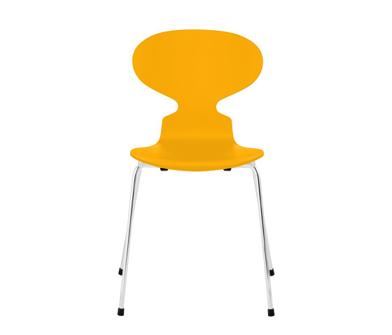 Ant™ | Chair | 3101 | True yellow lacquered  | Chrome base | Stühle | Fritz Hansen
