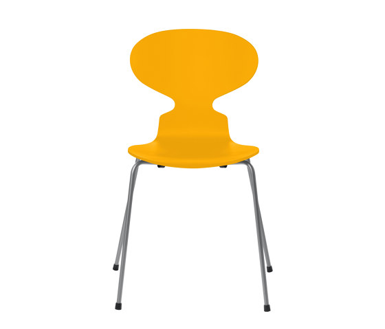 Ant™ | Chair | 3101 | True yellow lacquered | Silver grey base | Sillas | Fritz Hansen