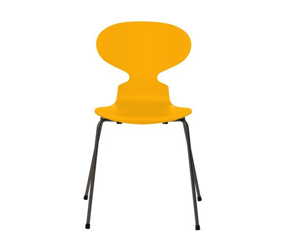 Ant™ | Chair | 3101 | True yellow lacquered | Warm graphite base | Sedie | Fritz Hansen