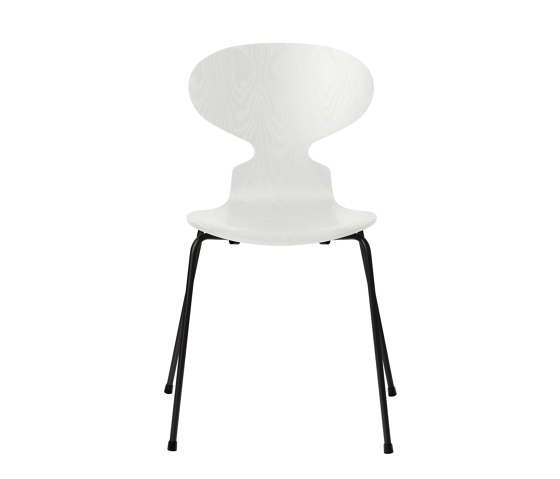Ant™ | Chair | 3101 | White coloured ash | Black base | Sedie | Fritz Hansen