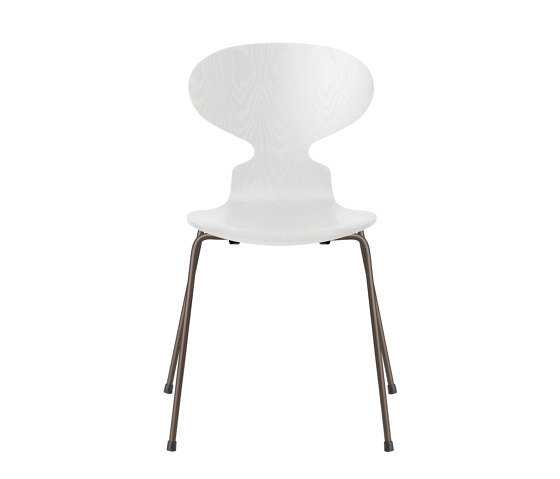 Ant™ | Chair | 3101 | White coloured ash | Brown bronze base | Sillas | Fritz Hansen