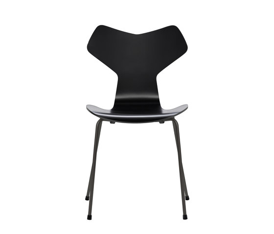 Grand Prix™ | Chair | 3130 | Black lacquered | Warm graphite base | Stühle | Fritz Hansen