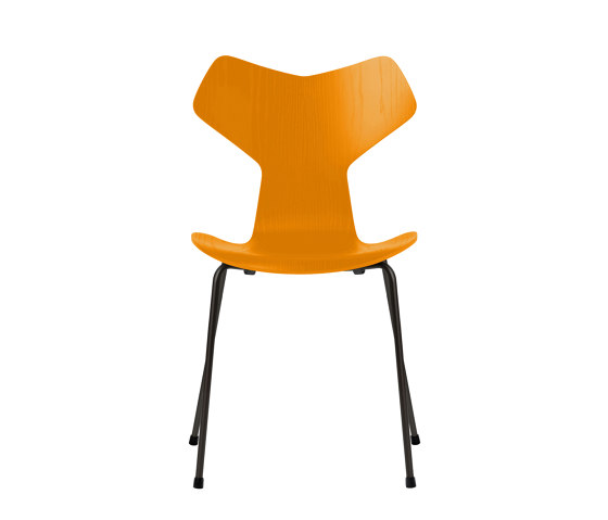 Grand Prix™ | Chair | 3130 | Burnt yellow coloured ash | Black base | Sillas | Fritz Hansen