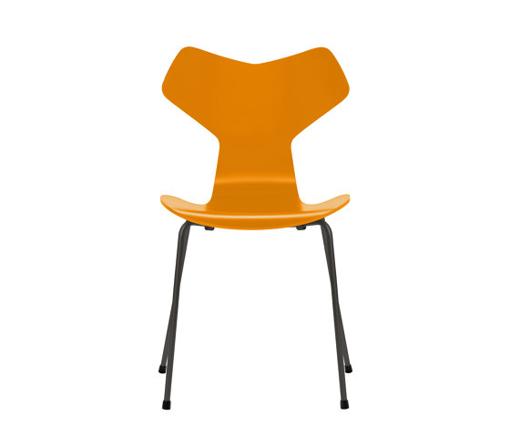 Grand Prix™ | Chair | 3130 | Burnt yellow lacquered | Warm graphite base | Chairs | Fritz Hansen