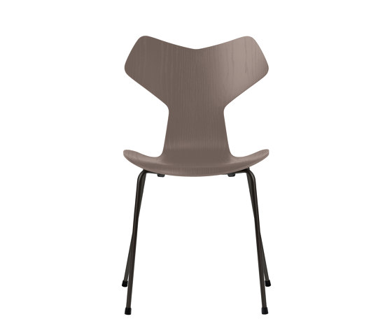 Grand Prix™ | Chair | 3130 | Deep clay coloured ash | Black base | Stühle | Fritz Hansen