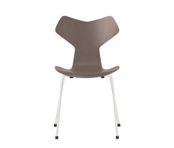 Grand Prix™ | Chair | 3130 | Deep clay coloured ash | White base | Stühle | Fritz Hansen