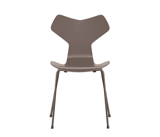 Grand Prix™ | Chair | 3130 | Deep clay lacquered | Brown bronze base | Chairs | Fritz Hansen