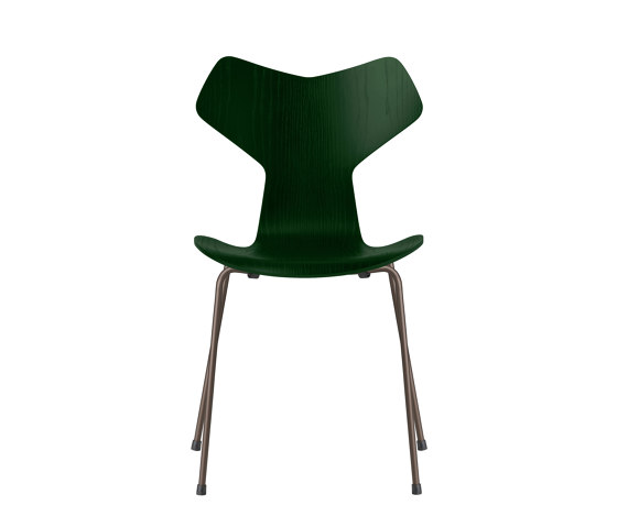 Grand Prix™ | Chair | 3130 | Evergreen  coloured ash | Brown bronze base | Stühle | Fritz Hansen