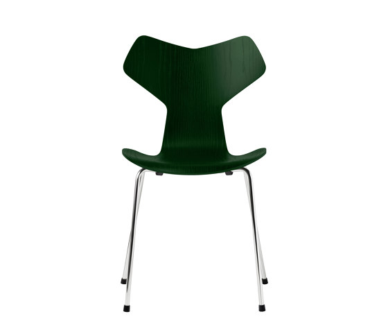 Grand Prix™ | Chair | 3130 | Evergreen  coloured ash | Chrome base | Chaises | Fritz Hansen