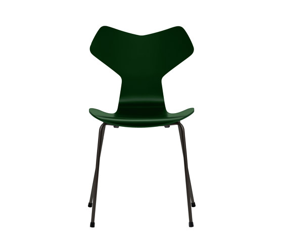 Grand Prix™ | Chair | 3130 | Evergreen  lacquered | Black base | Stühle | Fritz Hansen