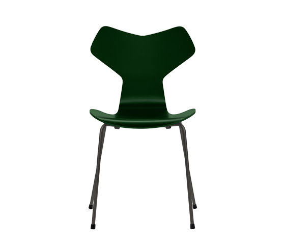 Grand Prix™ | Chair | 3130 | Evergreen  lacquered | Warm graphite base | Chairs | Fritz Hansen