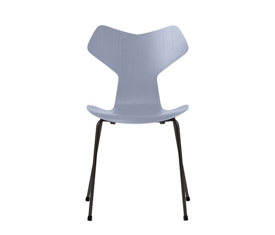 Grand Prix™ | Chair | 3130 | Lavender blue coloured ash | Black base | Sedie | Fritz Hansen