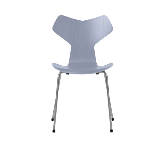 Grand Prix™ | Chair | 3130 | Lavender blue coloured ash | Silver grey base | Sedie | Fritz Hansen