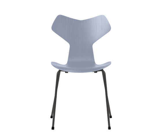 Grand Prix™ | Chair | 3130 | Lavender blue coloured ash | Warm graphite base | Sedie | Fritz Hansen