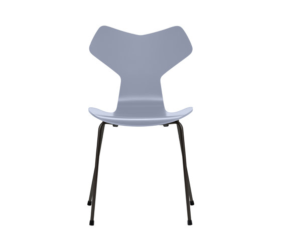 Grand Prix™ | Chair | 3130 | Lavender blue lacquered | Black base | Stühle | Fritz Hansen