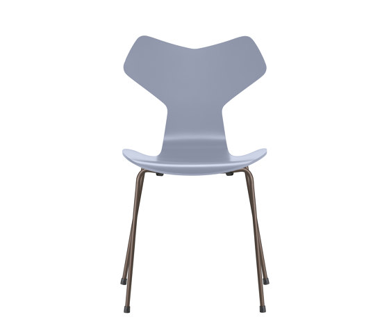 Grand Prix™ | Chair | 3130 | Lavender blue lacquered | Brown bronze base | Chaises | Fritz Hansen