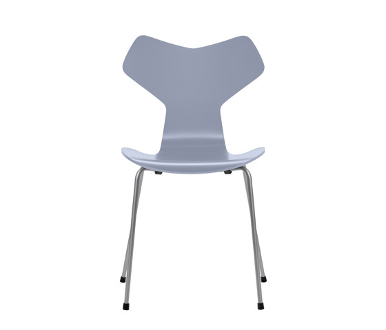 Grand Prix™ | Chair | 3130 | Lavender blue lacquered | Silver grey base | Chaises | Fritz Hansen