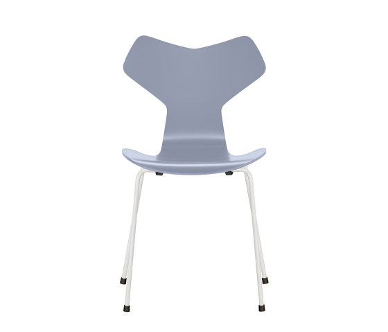 Grand Prix™ | Chair | 3130 | Lavender blue lacquered | White base | Stühle | Fritz Hansen