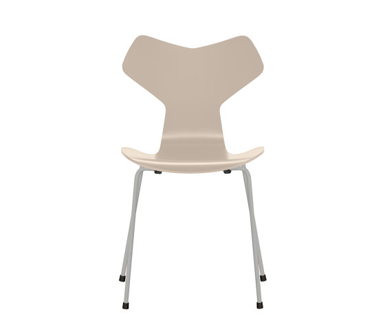 Grand Prix™ | Chair | 3130 | Light beige lacquered | Nine grey base | Sedie | Fritz Hansen