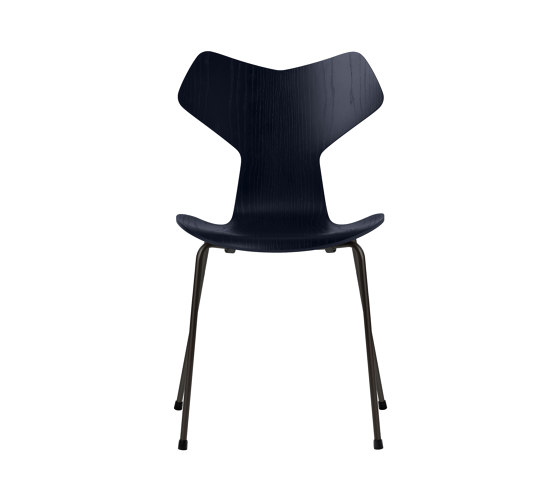 Grand Prix™ | Chair | 3130 | Midnight blue coloured ash | Black base | Chairs | Fritz Hansen