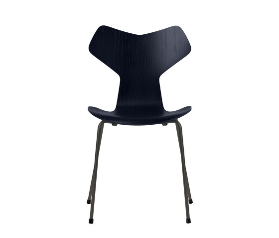 Grand Prix™ | Chair | 3130 | Midnight blue coloured ash | Warm graphite base | Sedie | Fritz Hansen