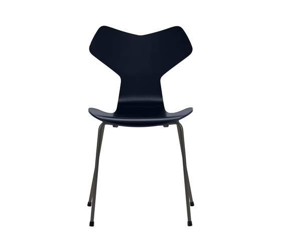 Grand Prix™ | Chair | 3130 | Midnight blue lacquered | Warm graphite base | Chaises | Fritz Hansen