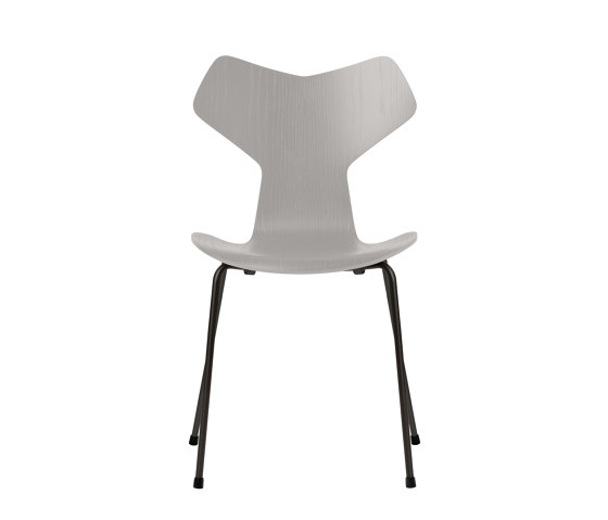 Grand Prix™ | Chair | 3130 | Nine grey coloured ash | Black base | Chairs | Fritz Hansen
