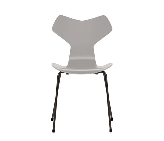 Grand Prix™ | Chair | 3130 | Nine grey lacquered | Black base | Chairs | Fritz Hansen
