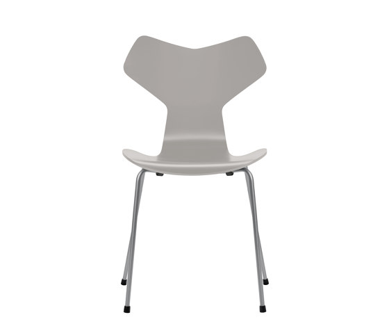 Grand Prix™ | Chair | 3130 | Nine grey lacquered | Silver grey base | Chaises | Fritz Hansen