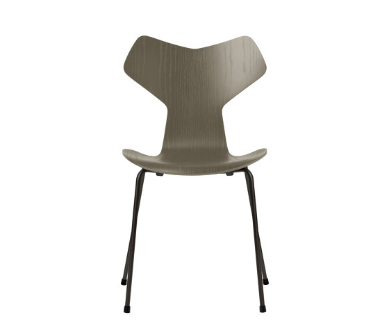 Grand Prix™ | Chair | 3130 | Olive green coloured ash | Black base | Sedie | Fritz Hansen