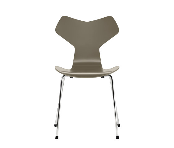Grand Prix™ | Chair | 3130 | Olive green lacquered | Chrome base | Sillas | Fritz Hansen
